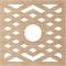 Ekena Millwork Chevron Wood Fretwork Pierced Ceiling Medallion, Alder, 20"OD x 5 1/8"ID x 3/8"T CMWP20X20X0375CHAL - alternate 5
